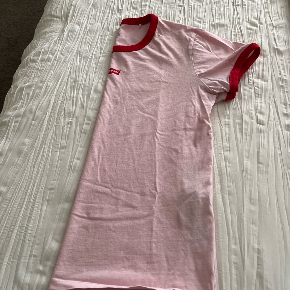 Levi's Pink and Red Ringer T-Shirt - Picture 4 of 4